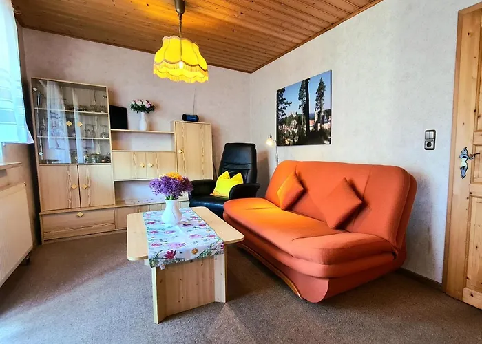 דירה Waldzeit Goessweinstein, Sonnige Und Ruhige Ferienwohnung In Der Fraenkischen Schweiz גוסוויינשטיין